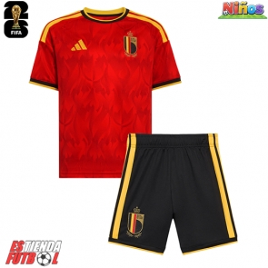 Bélgica Primera Equipación Niños Mundial 2026 Manga Corta (+ Pantalones cortos)